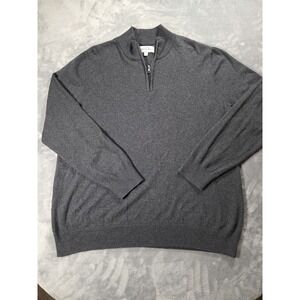 Hawker Rye 1/4 Zip Pullover Sweater Men's Large Cotton Cashmere‎ Gorpcore Hiking